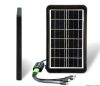Портативная Универсальная Компактная Солнечная панель CCLamp CL-630 c USB кабелем 3W, мини-электростанция,батарея заряжаемая от солнца для зарядки любого мобильного телефона или устройства с мультикабелем 5в1