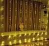 Светодиодная гирлянда штора водопад теплый белый 3M*2M 200 led WW-9 на медной проволоке