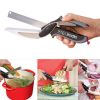 Универсальные ножницы Clever Cutter, Silicon Cover, Умный нож 2 в 1.