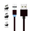 Магнитный кабель для зарядки 3 в 1 X-Cable с круглым разъемом micro USB, Type C, lightning