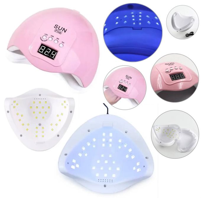 Лампа для ногтей Sun 5 FIVE Beauty nail 48w USB, Лампа для маникюра , Ультрафиолетовая гибридная лампа, Высококачественная сушилка для ногтей, для полимеризации различных материалов, включая гель-лак, акрил и гель, для новичков и профессионалов