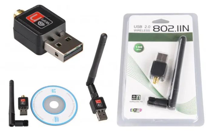 USB WiFi адаптер антенна 802.11n 150 Мбит/с для пк и ноутбука