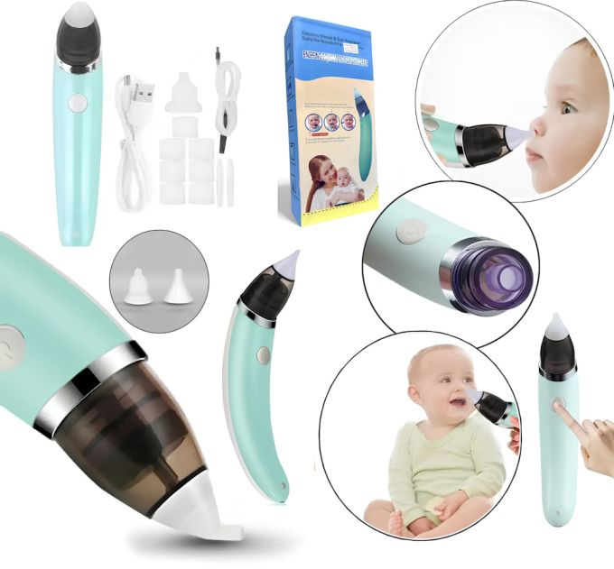 Аспиратор назальный Baby Nose Aspirator JB-8628 соплеотсос для детей от USB, Аспиратор для носа