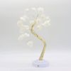 Настольное декоративное светодиодное дерево бонсай Розы Белый теплый Decorative led shimmer tree h20in N3 "Дерево из роз" арт-деко, красивое практичное дерево ночник, для освещения, мягкий свет для детей и взрослых