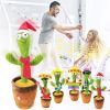 Большой танцующий кактус музыкальный поющий 120 песен Dancing Cactus 32 см