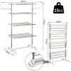 Складная сушилка для белья Garment Rack With Wheels, сушилка для одежды, складная стойка металическая