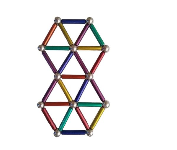 Магнитный необычный Конструктор Buckyballs & Buckybars цветной Бакибарс неокуб головоломка антистресс магнитные палочки и стальные шарики для развития моторики рук, для отвлечения, детская интелектуальная интерактивная игрушка 3D моделирование 64 детали