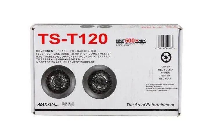 Автомобильный динамик пищалки Tweetor TS-120 500W