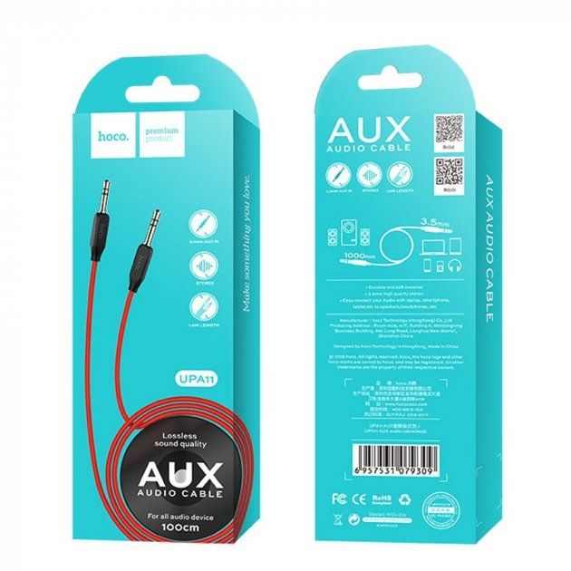 Кабель AUX HOCO UPA11 (Аудио - 3.5MM)