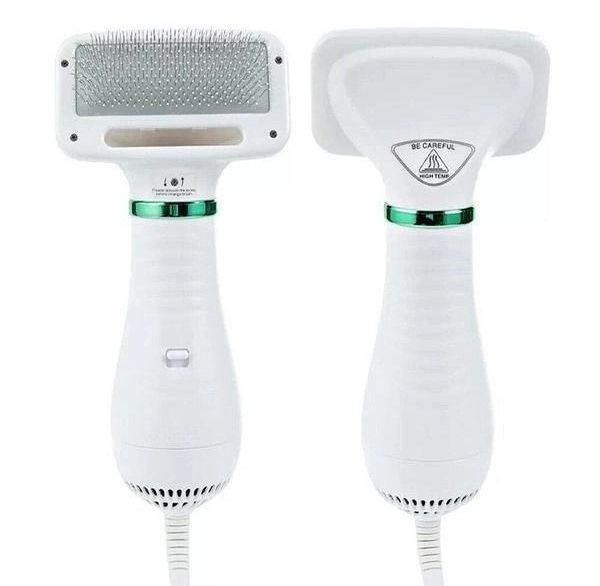 Фен-расчёска пылесос для шерсти собак и кошек 2 в 1 PET GROOMING DRYER, Фен для собак и кошек, Щетка-фен для животных