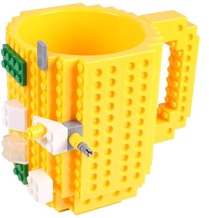 Кружка в стиле лего 350ml Чашка-конструктор Lego