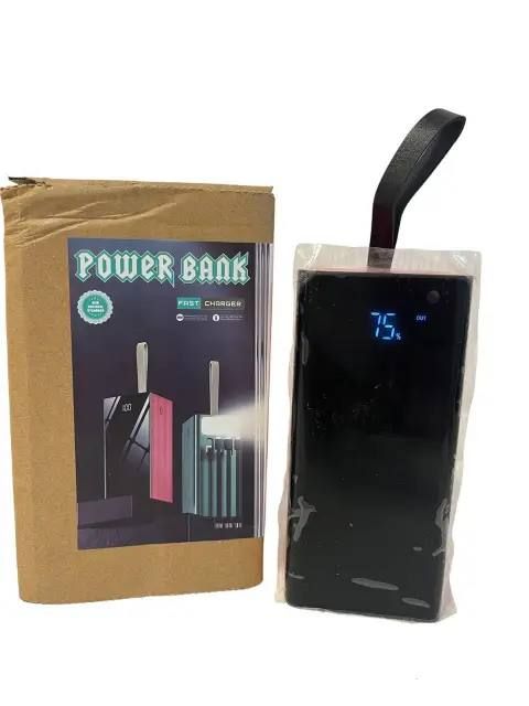 Универсальная мощная портативная мобильная батарея Power Bank 50000 mAh Fast Changer, практичный переносной внешний аккумулятор для зарядки, многократное питание ваших устройств, 3 кабеля зарядки