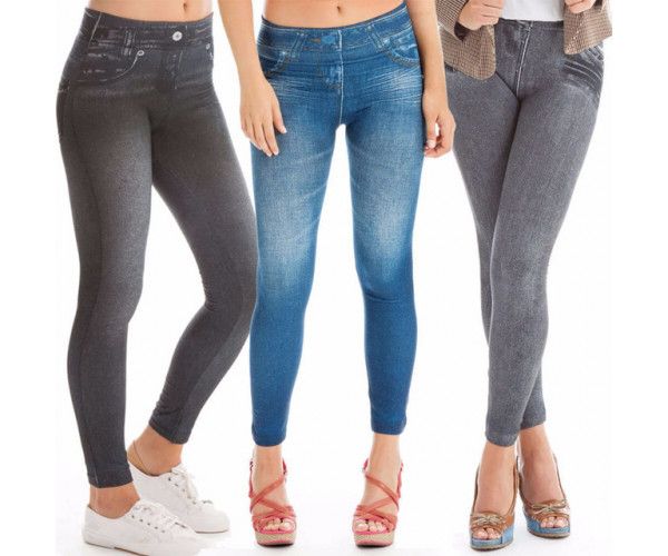 Утягивающие корректирующие джинсы джеггинсы Slim`n Lift Caresse Jeans, Утягивающие брюки  лосины