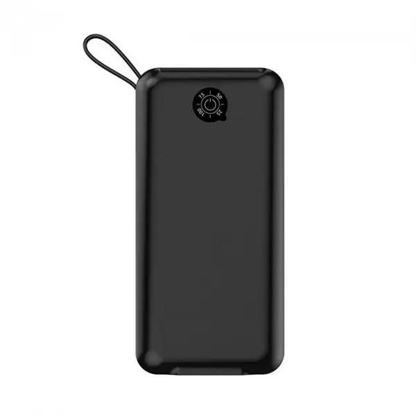 Power bank LENYES PX368 30000mAh (реальная емкость), Портативная универсальная внешняя мобильная батарея, аккумуляторная переносная батарея, мощный павербанк для зарядки, 3 встроенных кабеля Micro/Type-C/Lightning