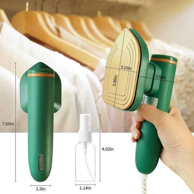 Портативный компактный паровой мини утюг Electric Iron Mini, мини-утюг дорожный с паром, универсальный ручной отпариватель, переносной вертикальный утюг с распылителем, для сухой и влажной глажки, для всех типов тканей