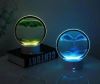 Настольная Лампа ночник RGB песочные часы Картина USB светильник 3D Sandscap вращение 360 °, уникальная увлекательная яркая прикроватная лампа анти стресс подвижный песок, светодиодный светильник с сыпучим песком