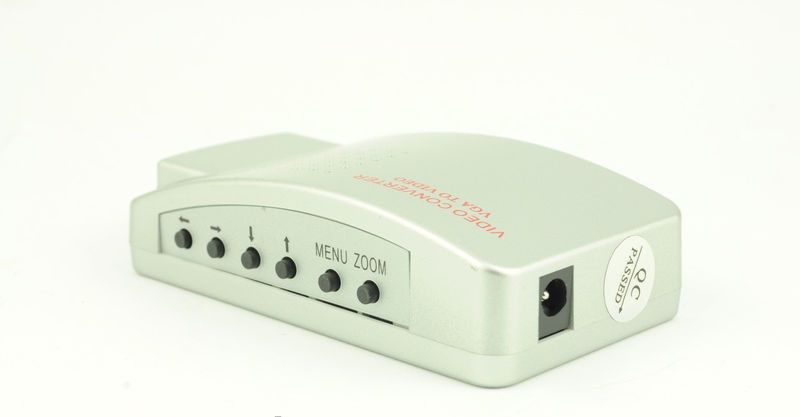 Конвертер VGA на AV S-Video TV (коробка оранж)