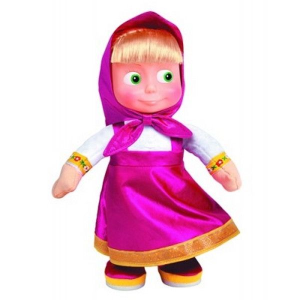 Мягкая игрушка МультиПульти МАША (новинка,пластизолевое лицо,Маша и Медведь,озвуч.,30см)