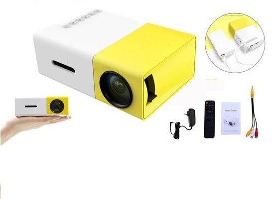 Портативный мини проектор мультимедийный с динамиком Led Projector YG300 Full HD