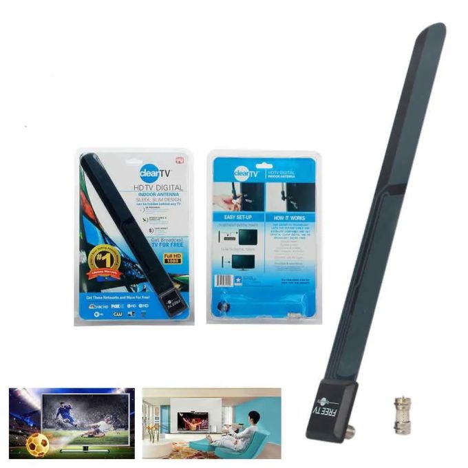 Цифровая комнатная ТВ антенна Digital Clear TV key full hd 1080 , Антенна для Т2 телевизионная HDTV