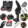 Аккумуляторная цепная Мини пила Chainsaw 48V в кейсе, Ручная электропила, Мини пила для обрезки деревьев
