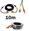 CCTV Кабель для камер видеонаблюдения 10 метров 12V BNC + DC 5.5x2.1, Патчкорд комбинированный 10м
