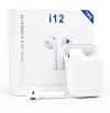 Стерео гарнитура TWS i12 inPods Sensor Bluetooth 5.0, Компактные Портативные Универсальные Беспроводные сенсорные блютуз наушники с боксом для зарядки,  Встроенный микрофон, Совместимость с Android, iOS