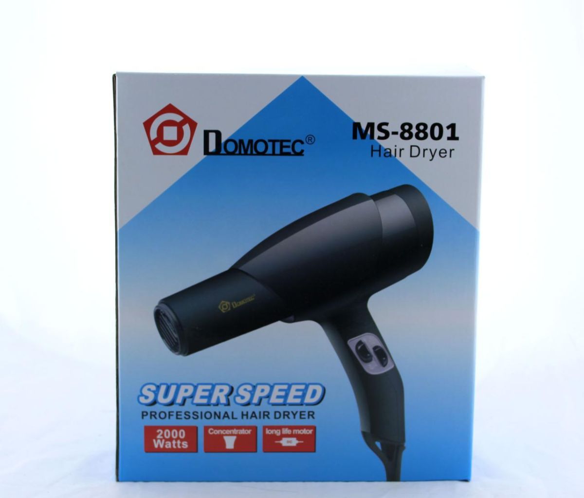 Профессиональный Фен Domotec MS 8801 2000W / прибор для ухода за волосами