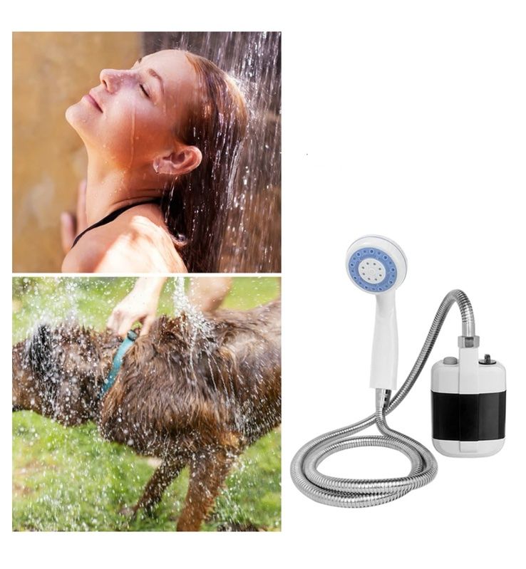Душ портативний кемпінговий Gotel Q16H Outdoor Shower на 20 л з помпою від акумулятора 2200 mah.
