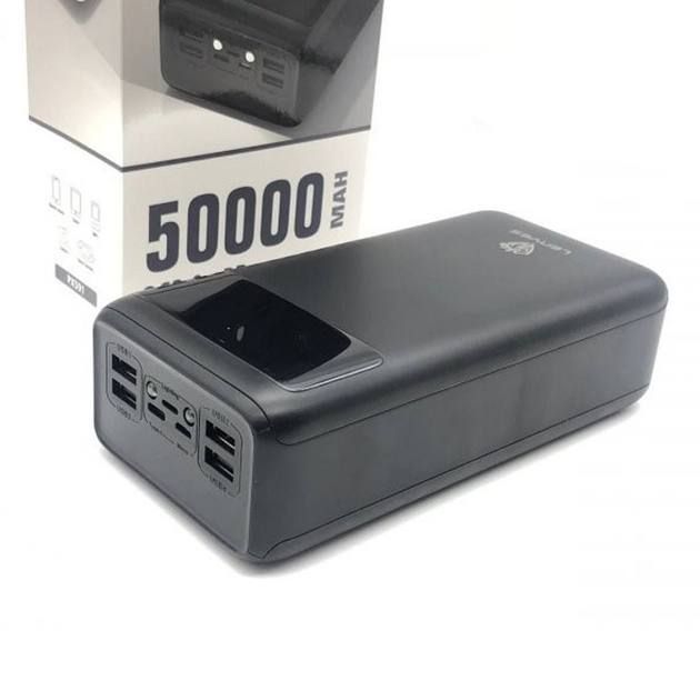 Power bank LENYES PX591 50000mAh (реальна ємність) 20W+PD QUICH CHARGE, портативная внешняя аккумуляторная мобильная батарея, универсальный павербанк для зарядки, компактная зарядная батарея с быстрой зарядкой