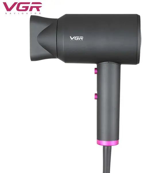 Профессиональный фен для волос VGR V-400 2200 Вт с насадкой концентратором для сушки и укладки волос , 2 режима скорости