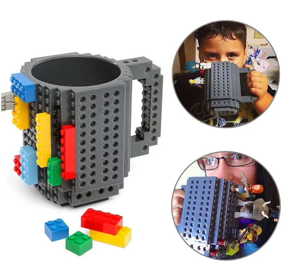 Кружка в стиле лего 350ml Чашка-конструктор Lego