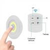 Комплект универсальных портативных компактных LED светильников с пультом и таймером LED light with Remote Control Set, набор светодиодных ярких светильников с пультом ДУ 3 шт, беспроводные лед лампы, мини ночники