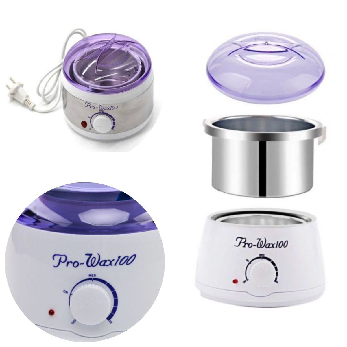 Баночный воскоплав Pro-Wax 100 для депиляции, шугаринга, парафина, нагреватель для воска в банках