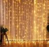 Гирлянда штора водопад теплый белый 2M*2M 160 led на медной проволоке капля росы светодиодная Xmas LED WW-9 2мx2м