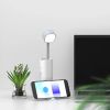 Настольная лампа-фонарь беспроводная с функцией POWER BANK Master-7, портативная автономная настольная лампа, складывающаяся в фонарик, телескопическая складка конструкция с подставкой для мобильного телефона,регулируемое освещение с 3 уровнями яркости