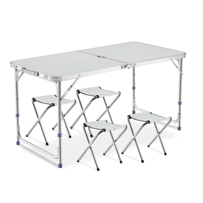 Раскладной стол чемодан Folding Table для пикника со стульями, стол туристический, стол для рыбалки