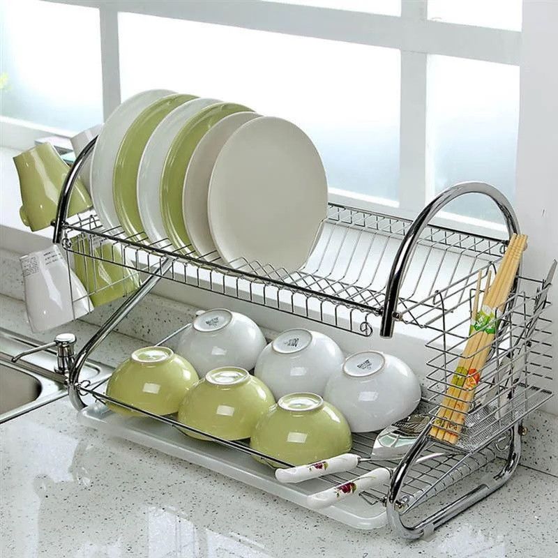Сушилка для Посуды kitchen storage rack подставка для посуды, органайзер для посуды