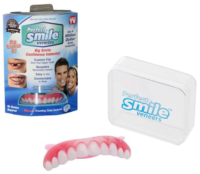 Съемные виниры для зубов Perfect Smile Veneers, накладные зубы