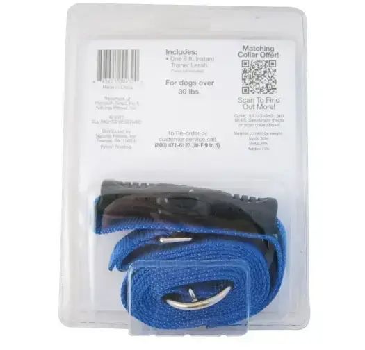 Высококачественный плотный прочный Поводок нейлоновый Для Собак The Instant Trainer Leash более 30 кг подходит для любых собачек с удобной резиновой ручкой  1.80 м гуманный поводок для дрессировок  и выгула
