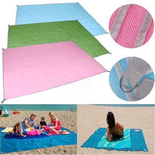 Пляжный коврик Антипесок Пляжная чудо подстилка Анти песок 200*200 Sand Free Mat