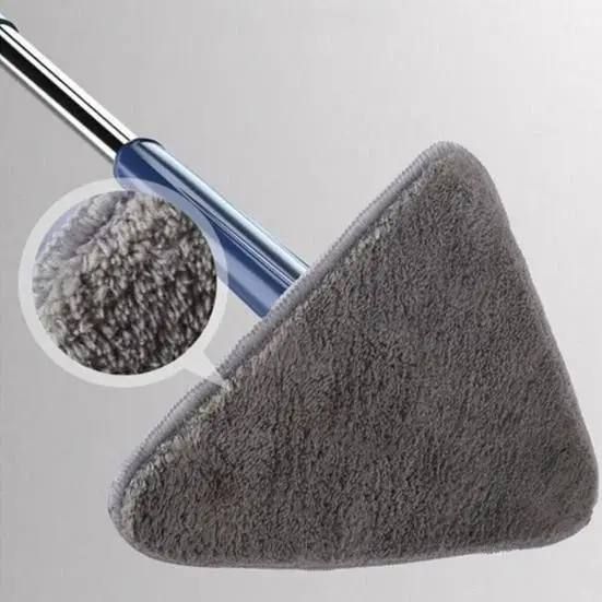 Портативная Универсальная Треугольная швабра-лентяйка Multi function Mop MA-89, с функцией поворота на 360, с отжимом, для мытья окон и всех поверхностей, многофункциональная,для Влажной и сухой уборки, Телескопическая швабра