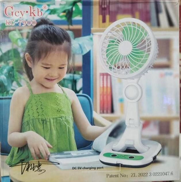 Портативный универсальный аккумуляторный Вентилятор на прищепке с Led подсветкой, складной вентилятор со встроенной светодиодной подсветкой, компактное устройство для освещения и мгновенного охлаждения, инновационный прибор