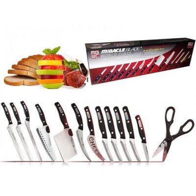 Набор ножей MIRACLE BLADE, Набор профессиональных ножей Miracle Blade World Class 13 шт