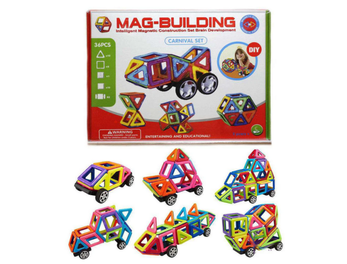 Детский магнитный 3D конструктор Magical Magnet 40 деталей