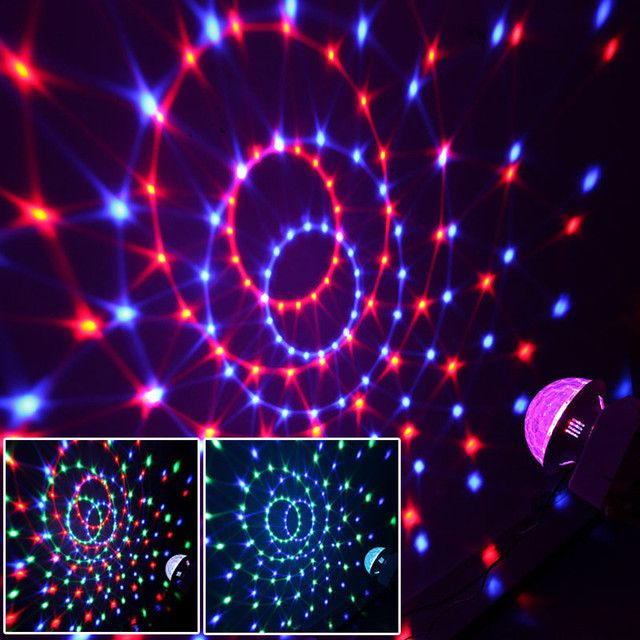 Световой диско шар c MP3 плеером LED MagicBall Light Music, шар для дискотек