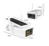 Уличная WIFI камера ABQ-Q1 Solar беспроводная автономная, аккумуляторная цветная