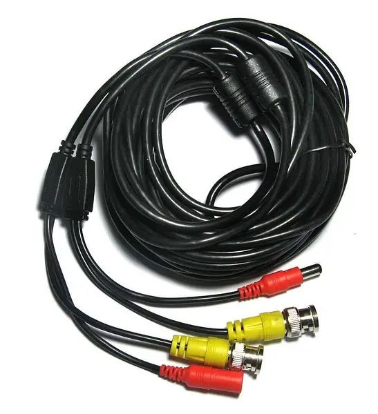 CCTV Кабель для камер видеонаблюдения 10 метров 12V BNC + DC 5.5x2.1, Патчкорд комбинированный 10м