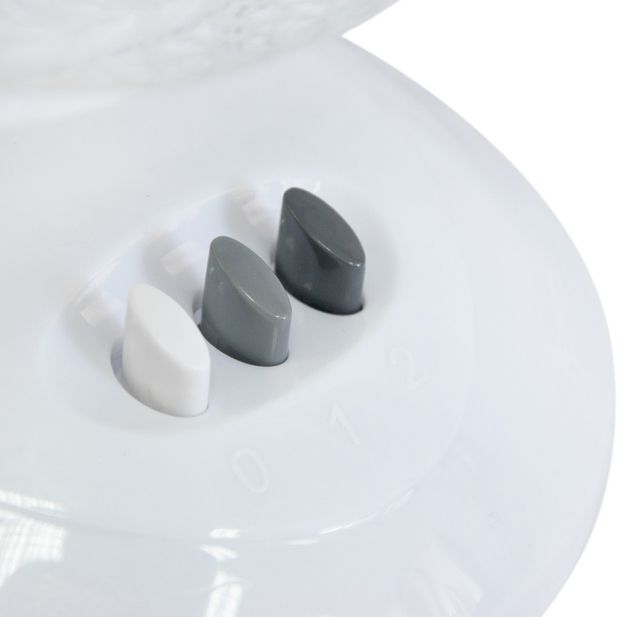Вентилятор портативный настольный DOMOTEC MS-1624 White, бесшумный компактный электровентилятор бытовой на стол, регулируемый угол наклона, автоповорот
