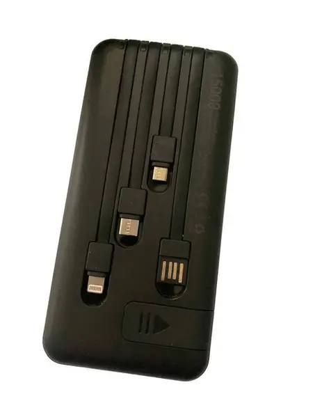 Внешний портативный аккумулятор Power Bank LINQ TT-13806 15000mAh портативная зарядка с фонариком и шнурами в комплекте